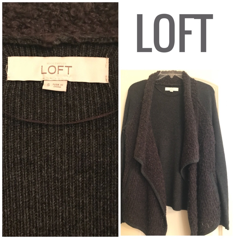 Loft dark gray sweater